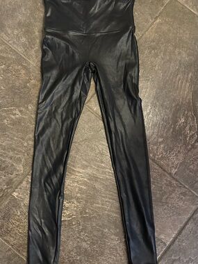 SPANX  Faux Leather Leggings - Black